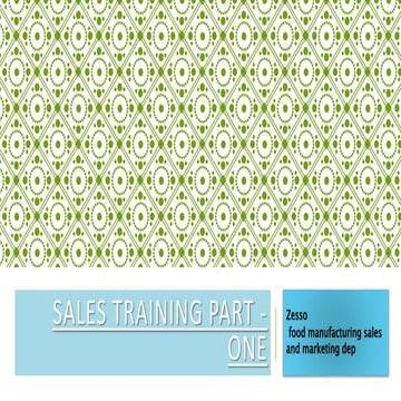 Sales training part   one [autosaved]