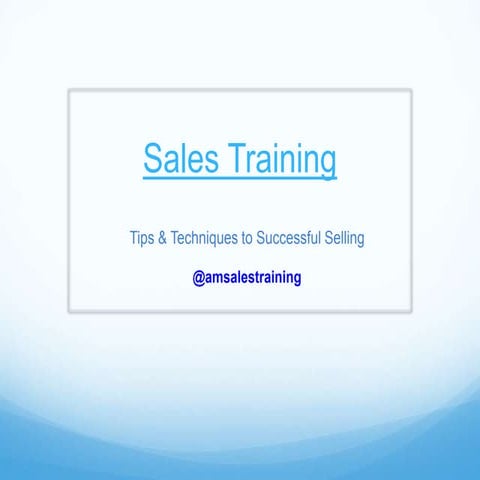 Sales Training