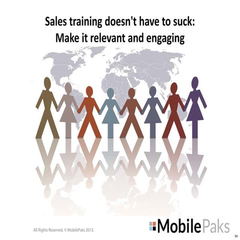 Sales training doesn’t have to suck: Make it relevant and engaging