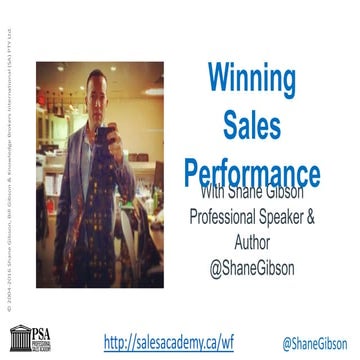 Sales Training Whistler - Developing a Winning Sales Process with Shane Gibson