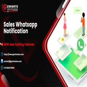 Sales Whatsapp notification
