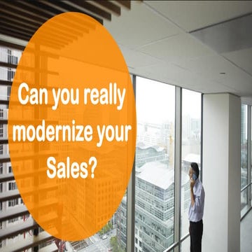 Can you really modernize your sales?