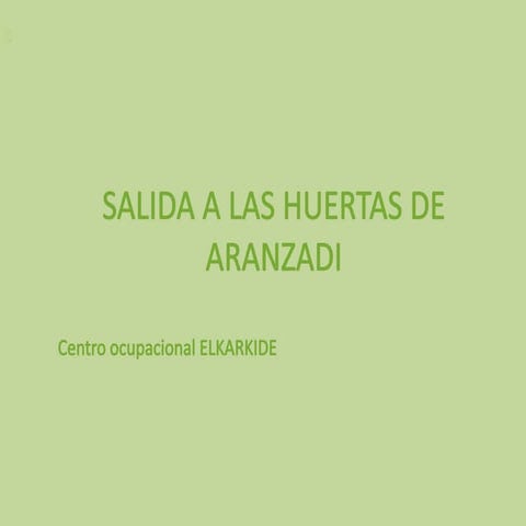 Salida a aranzadi