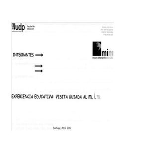 Guía de salida Educativa al Museo I...