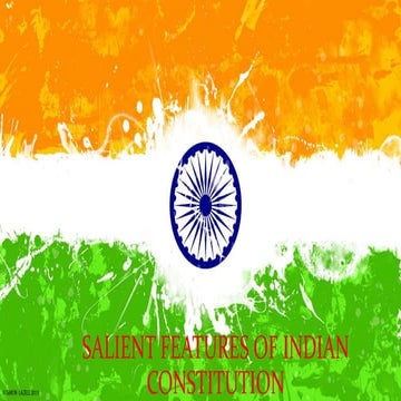 Salient features of indian constitutions.