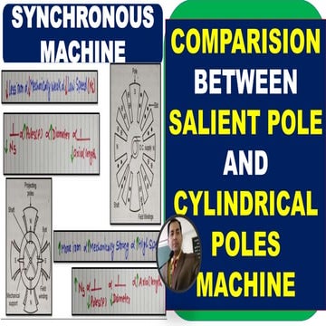 COMPARISON BETWEEN SALIENT POLE AND CYLINDRICAL POLE ROTOR|DAY 17|SIMPLE TRIC...