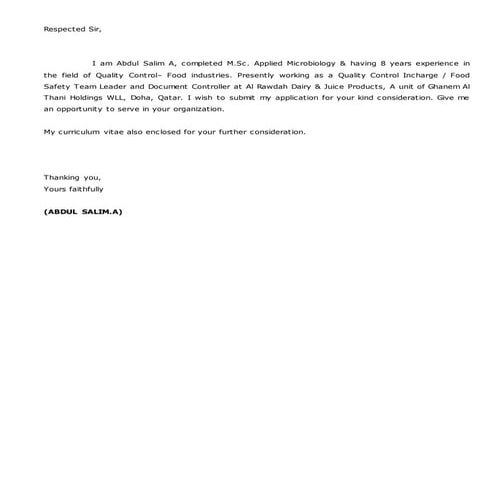 Salim qc cv | DOCX