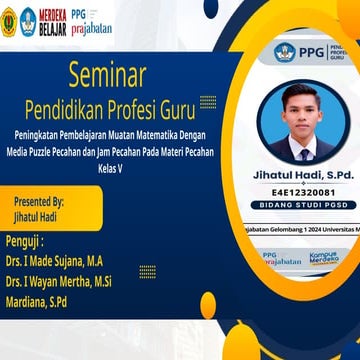 PPT SEMINAR PPG PRAJABATAN................ | PDF
