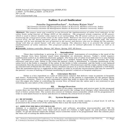 Intravenous Drip Monitoring System
