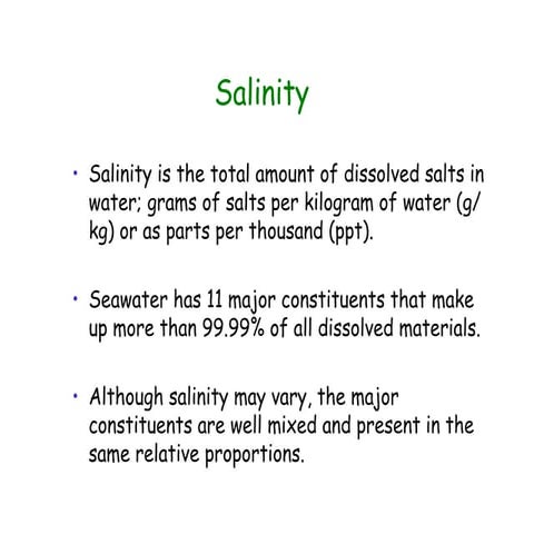 Salinity
