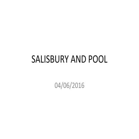 Salisbury and pool