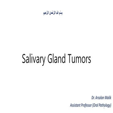 Salivary gland pathology