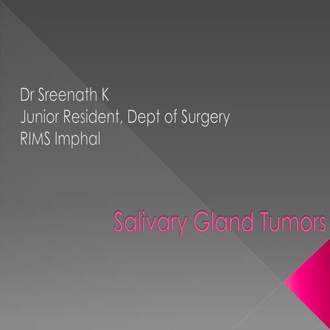 Salivary gland tumors 