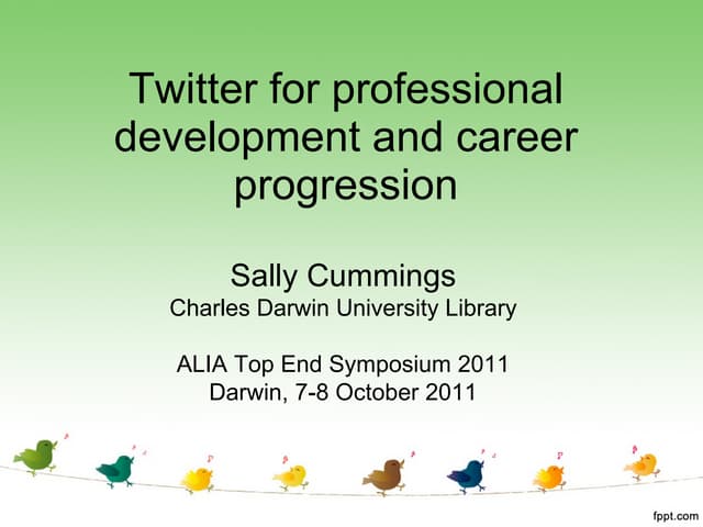 Twitter for professional development and career progression
