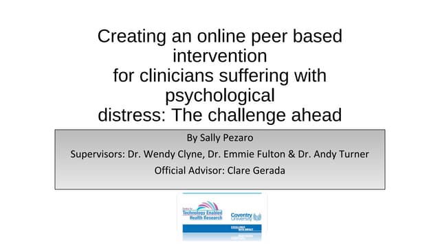 Sally pezaro's presentation for the...