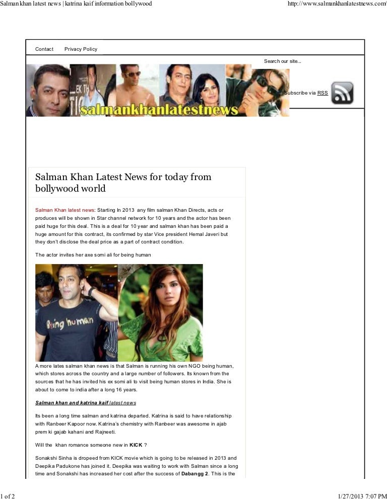 Salman Khan Latest News