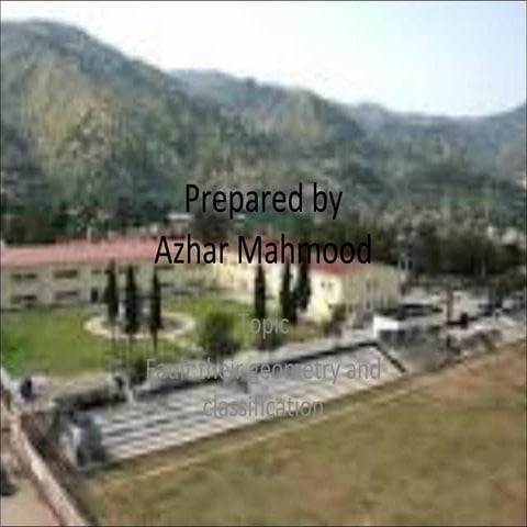 Fault their geometry and classification