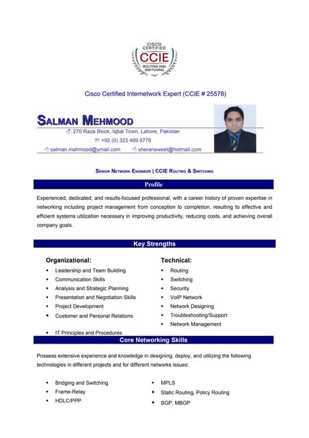 network engineer ccnp cv ccnp resumes