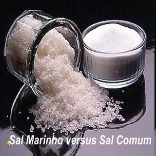 Sal marinho x sal comum