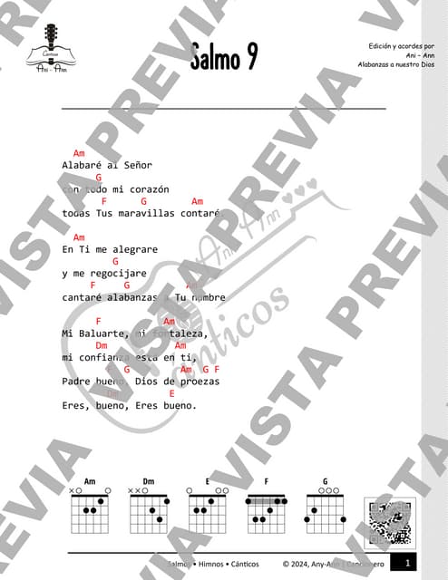 Dios te bendiga_letra y acordes de guitarra.pdf | Religious (Music and ...