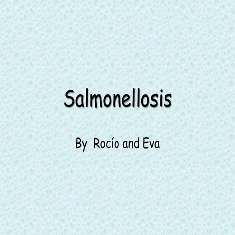 Salmonellosis