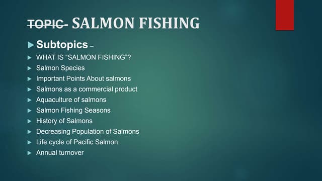 Salmon fishing    