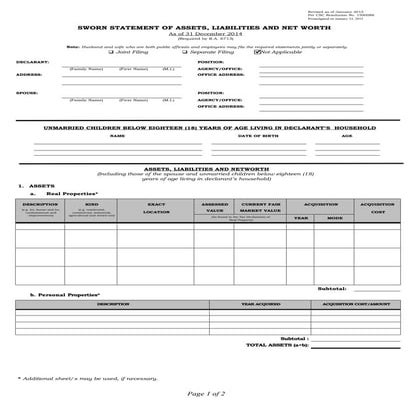 Saln form 2015 legal 