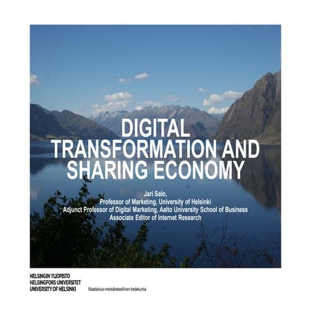 Salo digital transformation and sharing economy
