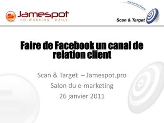 Salon e marketing - scan and target - jamespot 01-11