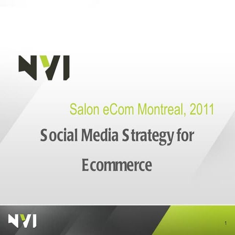 Social Media Strategy for Ecommerce