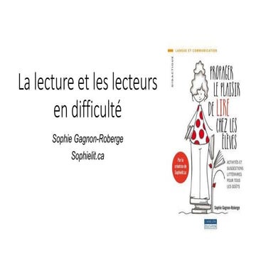 Comment aider les lecteurs en difficulté - Fin primaire - Secondaire