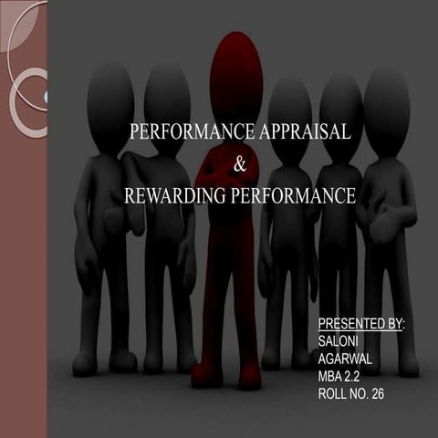 Performance Appraisal & Rewarding Performance