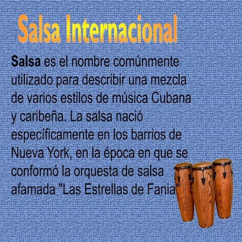 Ritmos Latinos: Salsa, Mambo y Conga | PPTX