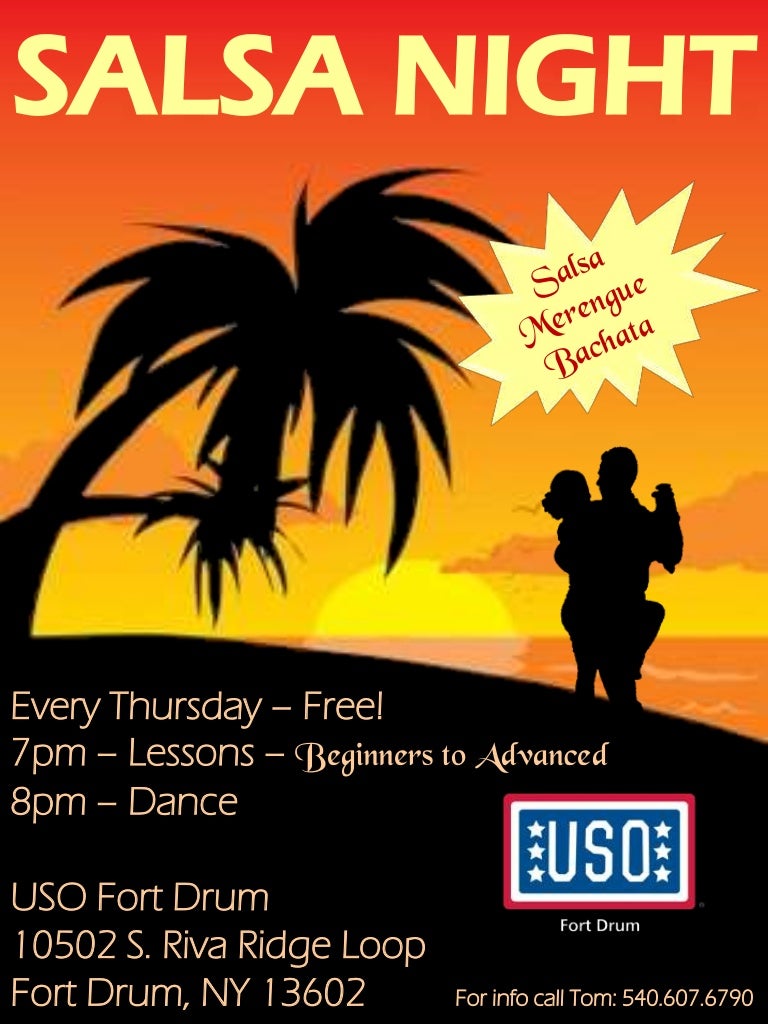 USO Salsa flyer