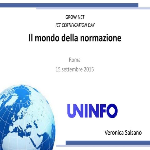 Il mondo della normazione