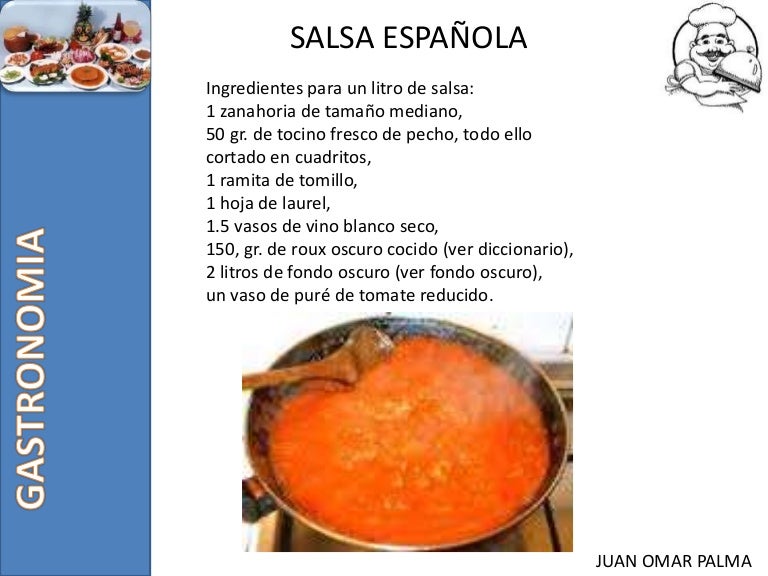Salsas derivadas Salsas derivadas