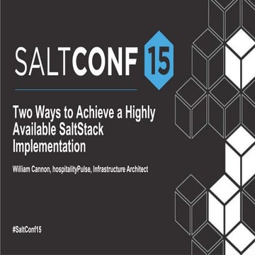 Salt conf15 presentation-william-cannon
