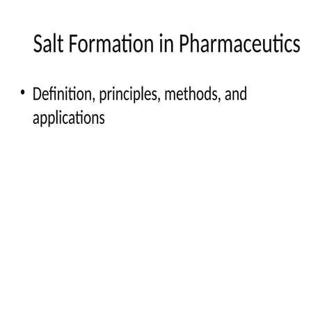 Salt_Formation as solubility_Presentation. ppt | PPTX