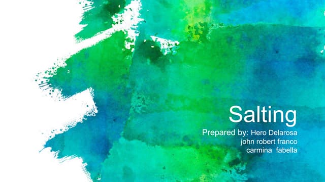 Salting ph2