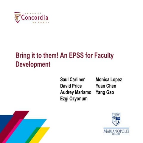 EPSS for Faculty Development (In-Progress Project)