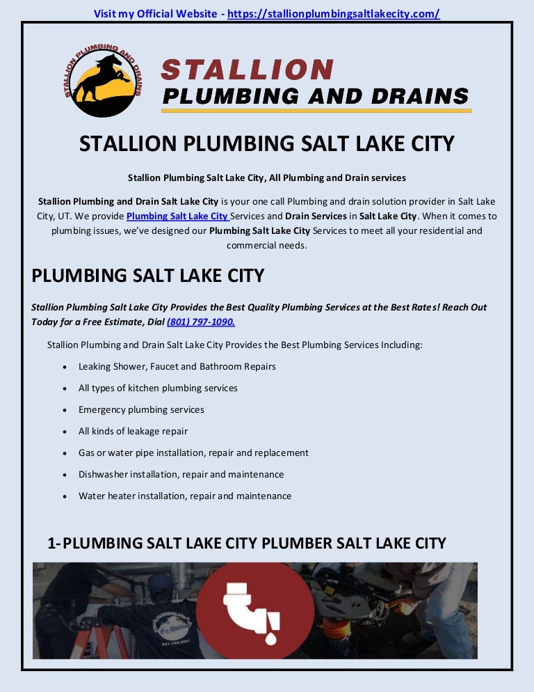Salt lake city plumbing company