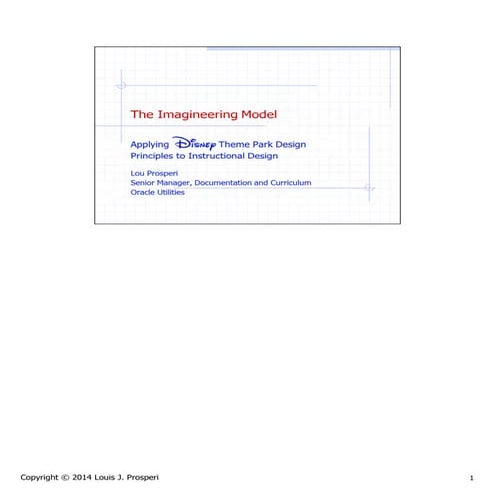 The Imagineering Model: Applying Disney Theme Park Design Principles to Instr...