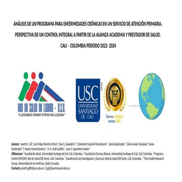 RAZONES POR LAS QUE UN PROGRAMA DE CRÓNICOS FRACASA: SALUD 2025.