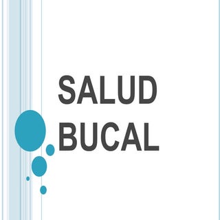 Salud bucal