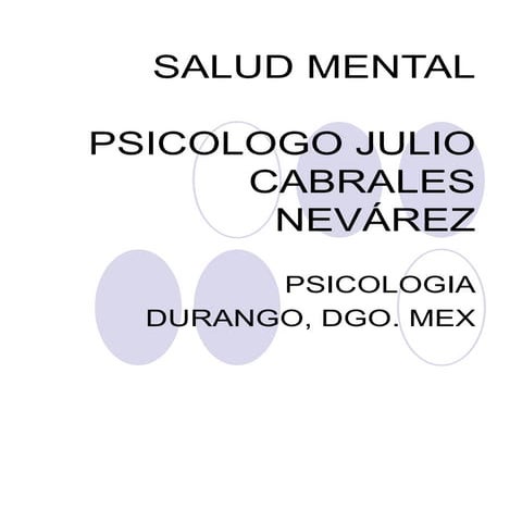 Salud mental diplomado