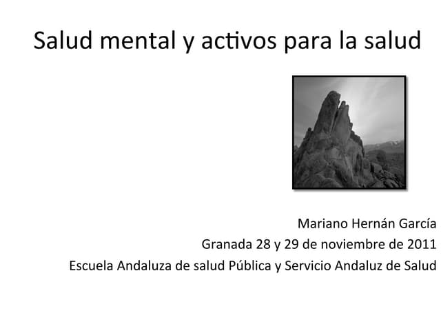 Salud mental y activos para la salud 