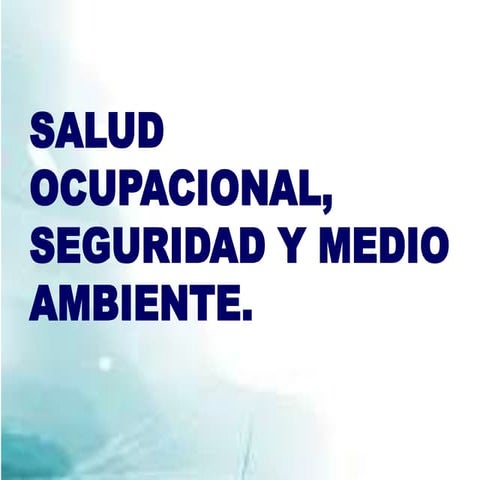 Salud ocupacional