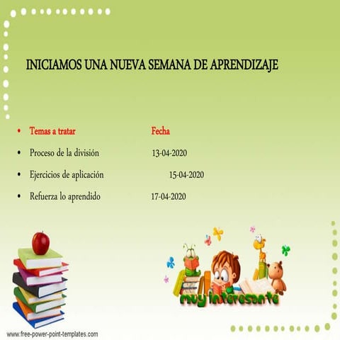 Saludo semana cinco matematica