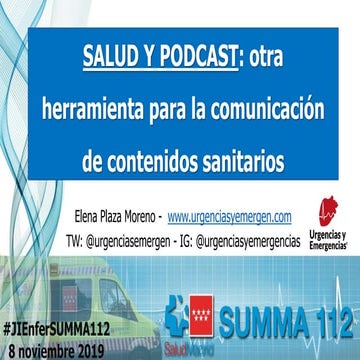 Salud y podcast: otra herramienta para la comunicación de contenidos sanitarios
