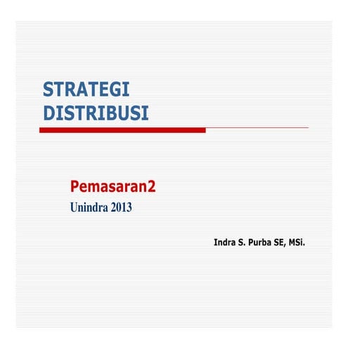 Saluran distribusi (marketing2)